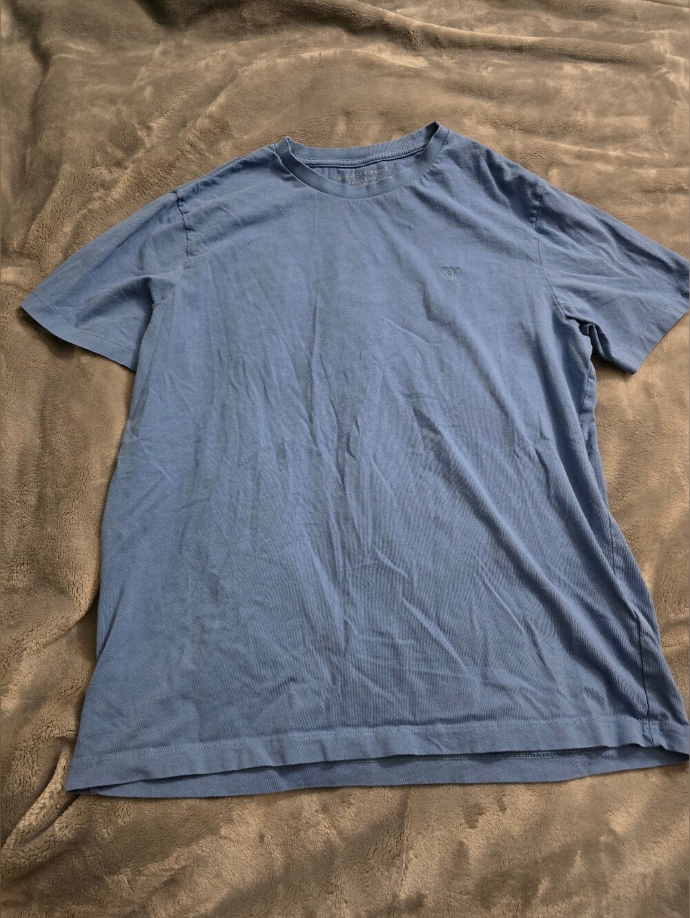 American Eagle Outfitters Men's Short Sleeve Crew Tee in Slate Blue Size M